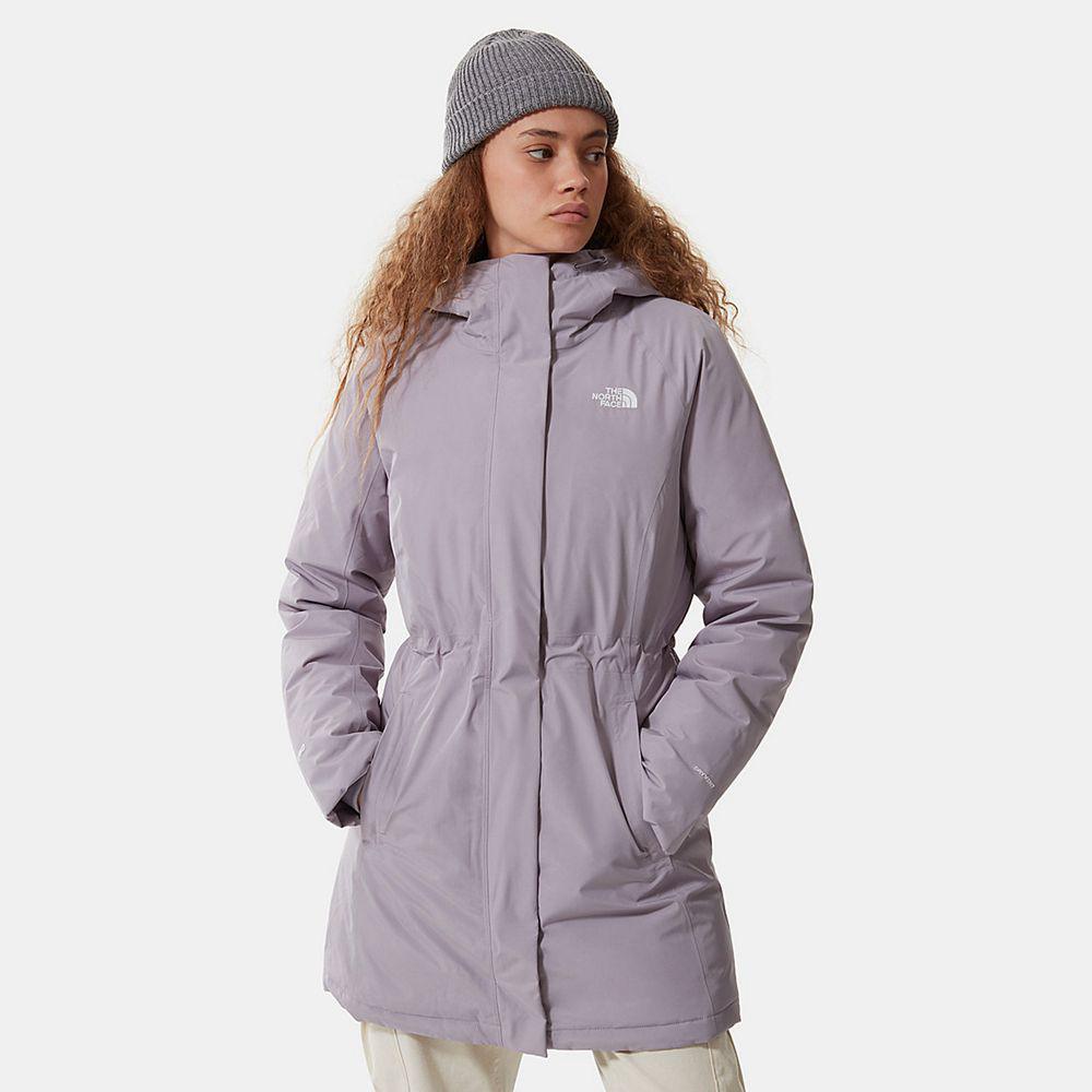 The North Face Brooklyn Parka Γυναικεια Αδιάβροχο Μπουφάν - Γκρι (HUYZ96784)
